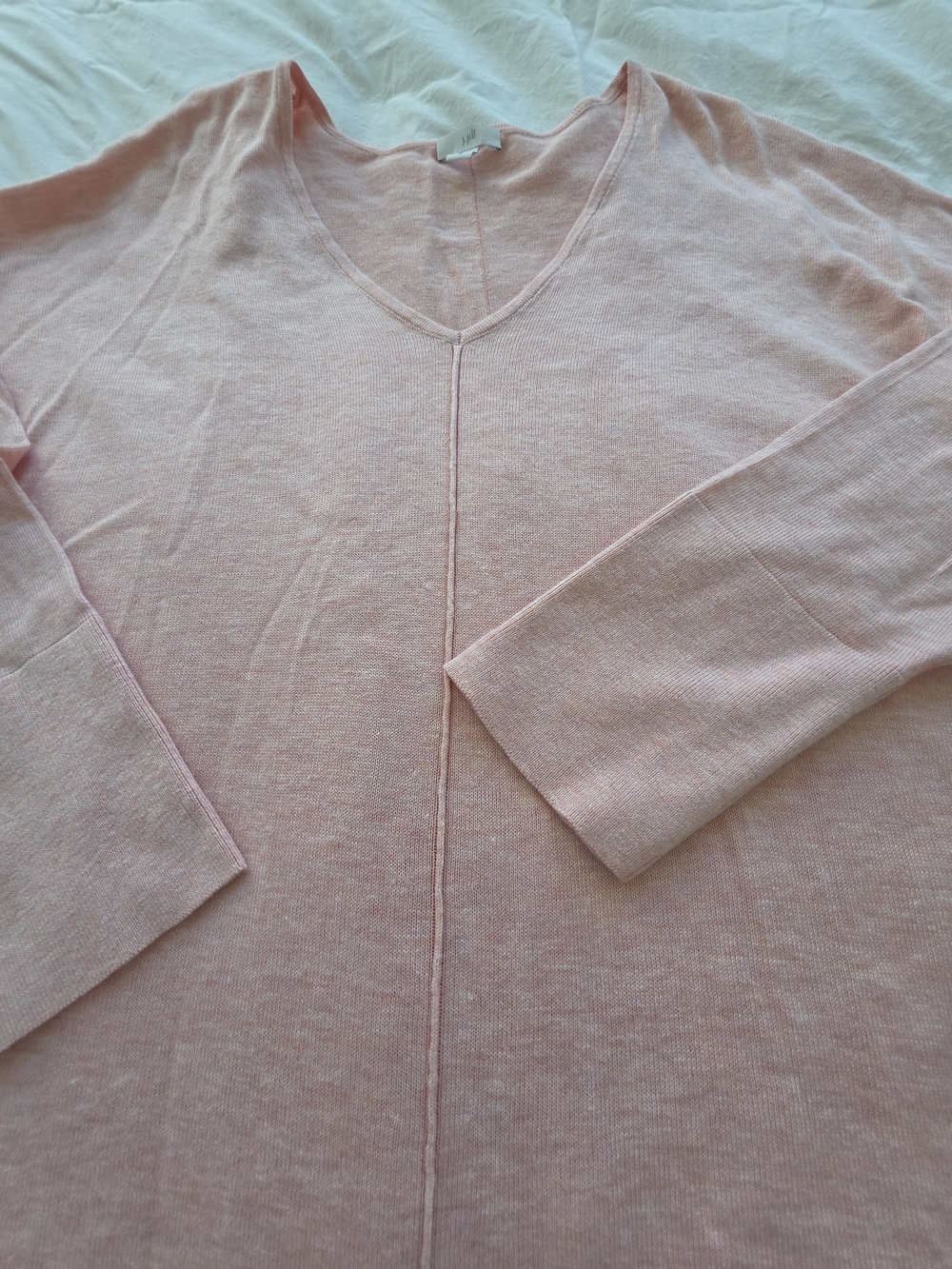 J Jill Women's V-Neck Lightweight Pink Sweater Size 2X - Picture 4 of 7